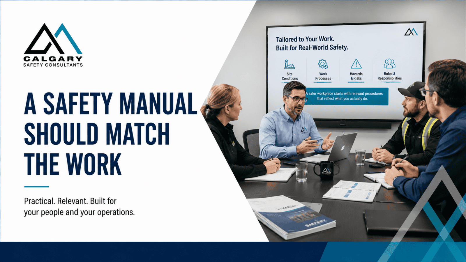 Customized safety manuals built around workplace hazards, supervisor responsibilities, and safety documentation needs.