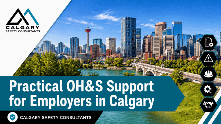Calgary Safety Consultants supporting OH&S programs, COR preparation, hazard assessments, and safety documentation for Calgary employers