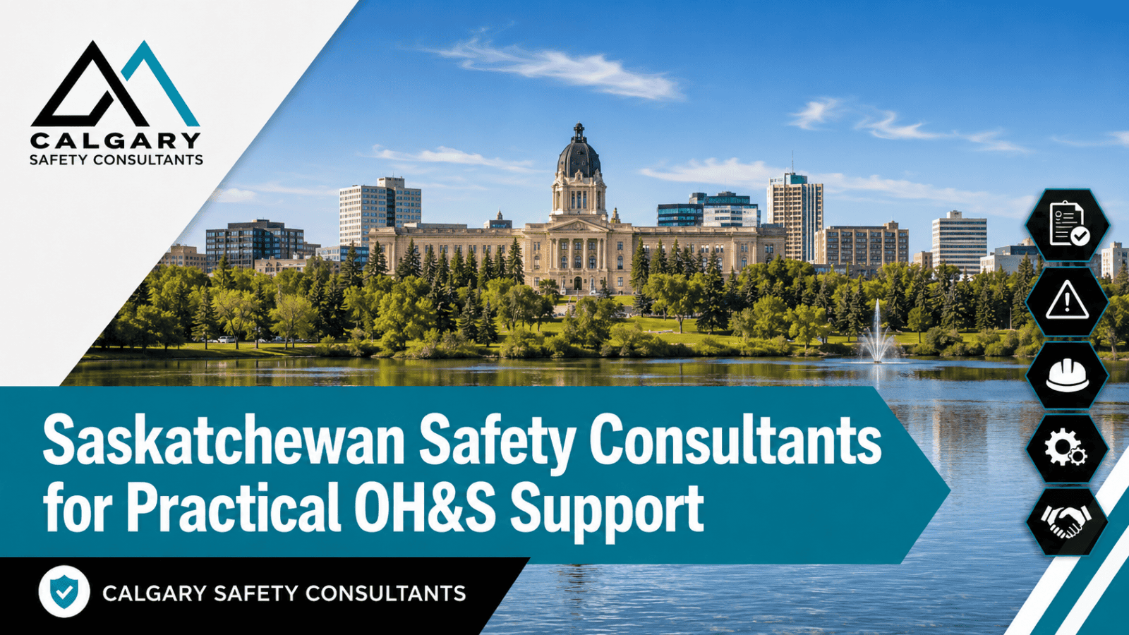Saskatchewan Safety Consultants reviewing Saskatchewan workplace safety documents with an employer.