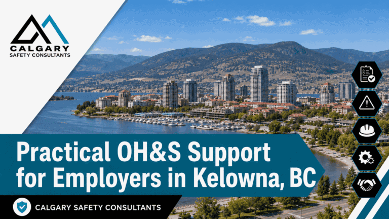 Kelowna safety consultants supporting employers with OH&S programs, COR support, hazard assessments, and WorkSafeBC compliance in Kelowna British Columbia.