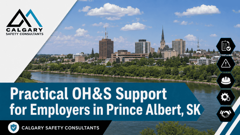Prince Albert safety consultants supporting employers with OH&S programs, SECOR support, COR support, hazard assessments, inspections, incident investigations, and Saskatchewan safety compliance.
