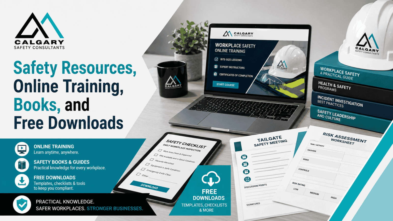 Workplace safety resources, online training, books, and downloadable safety tools for employers across Western Canada.