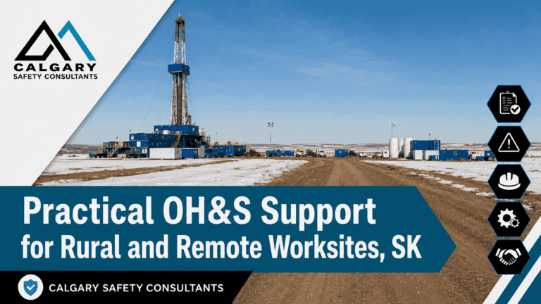 Rural worksite safety consulting Saskatchewan employers use for field operations, hazard assessments, SECOR support, COR support, inspections, emergency response planning, and contractor safety documentation.