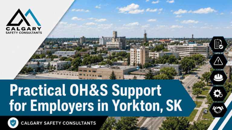 Yorkton safety consultants supporting employers with OH&S programs, SECOR support, COR support, hazard assessments, workplace inspections, incident investigations, and Saskatchewan safety compliance.