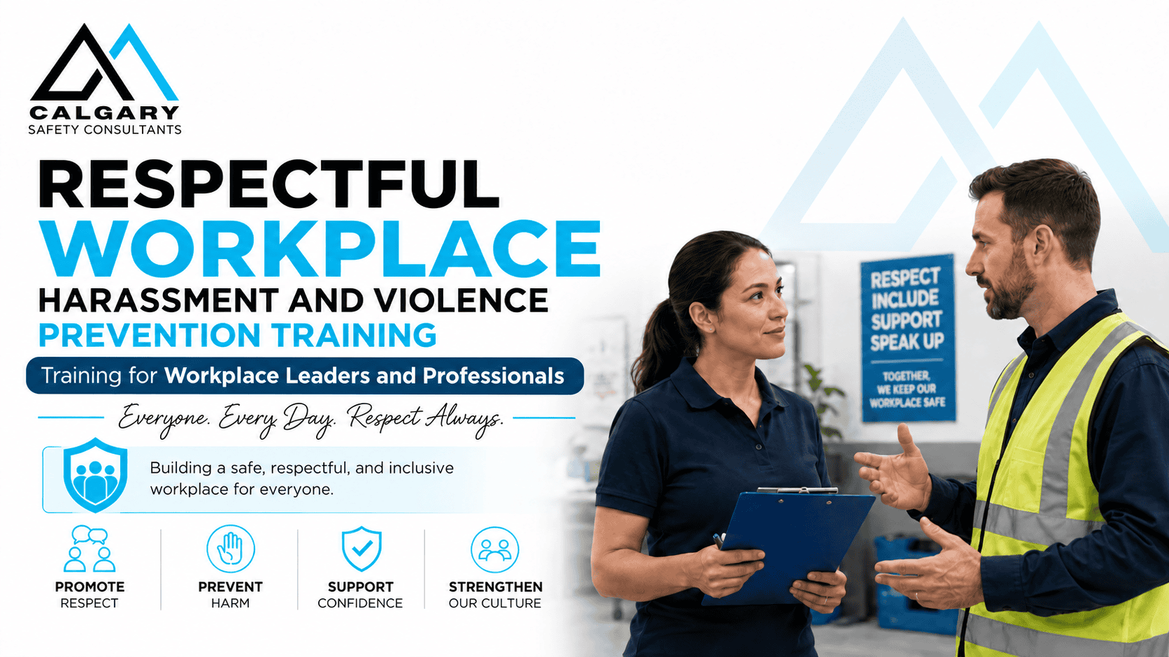 Respectful workplace and harassment training for Canadian leaders