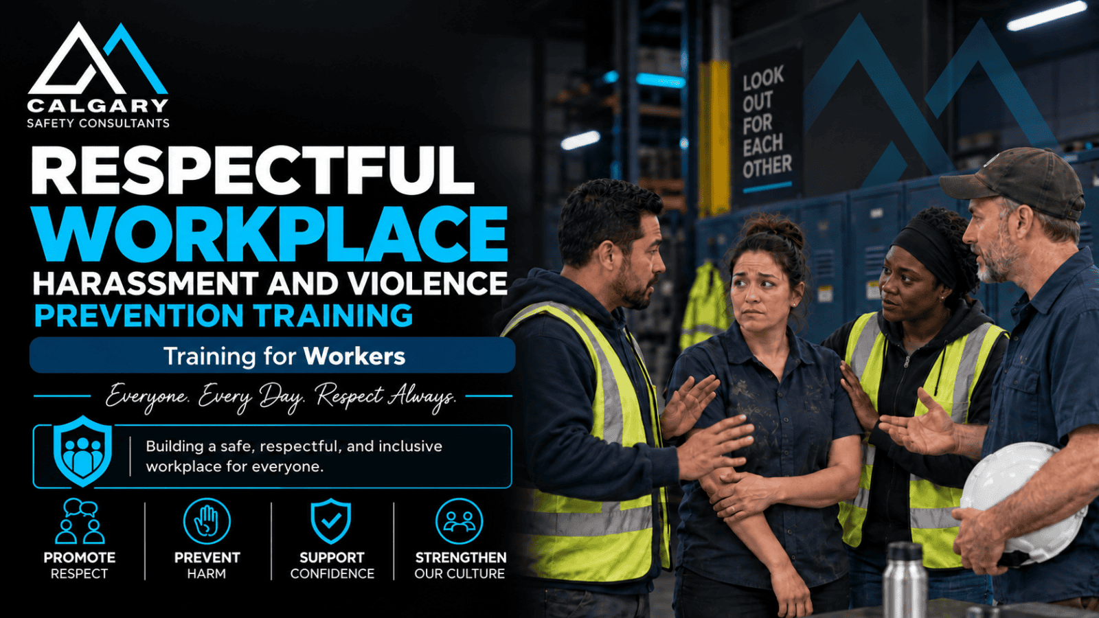 Online respectful workplace training for workers in Canada