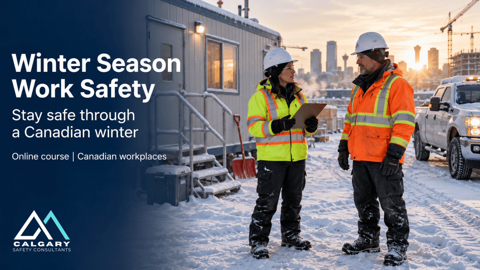 Winter Season Work Safety free online winter safety training course by Calgary Safety Consultants